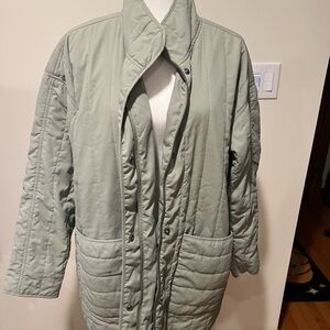 Women's Quilted Puffer Jacket in Sage